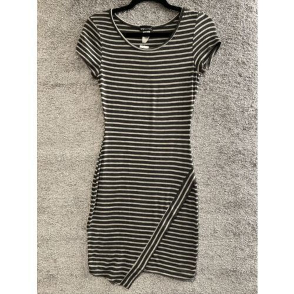 Y2K Vintage Wet Seal Striped Bodycon Mini Dress Small NWT